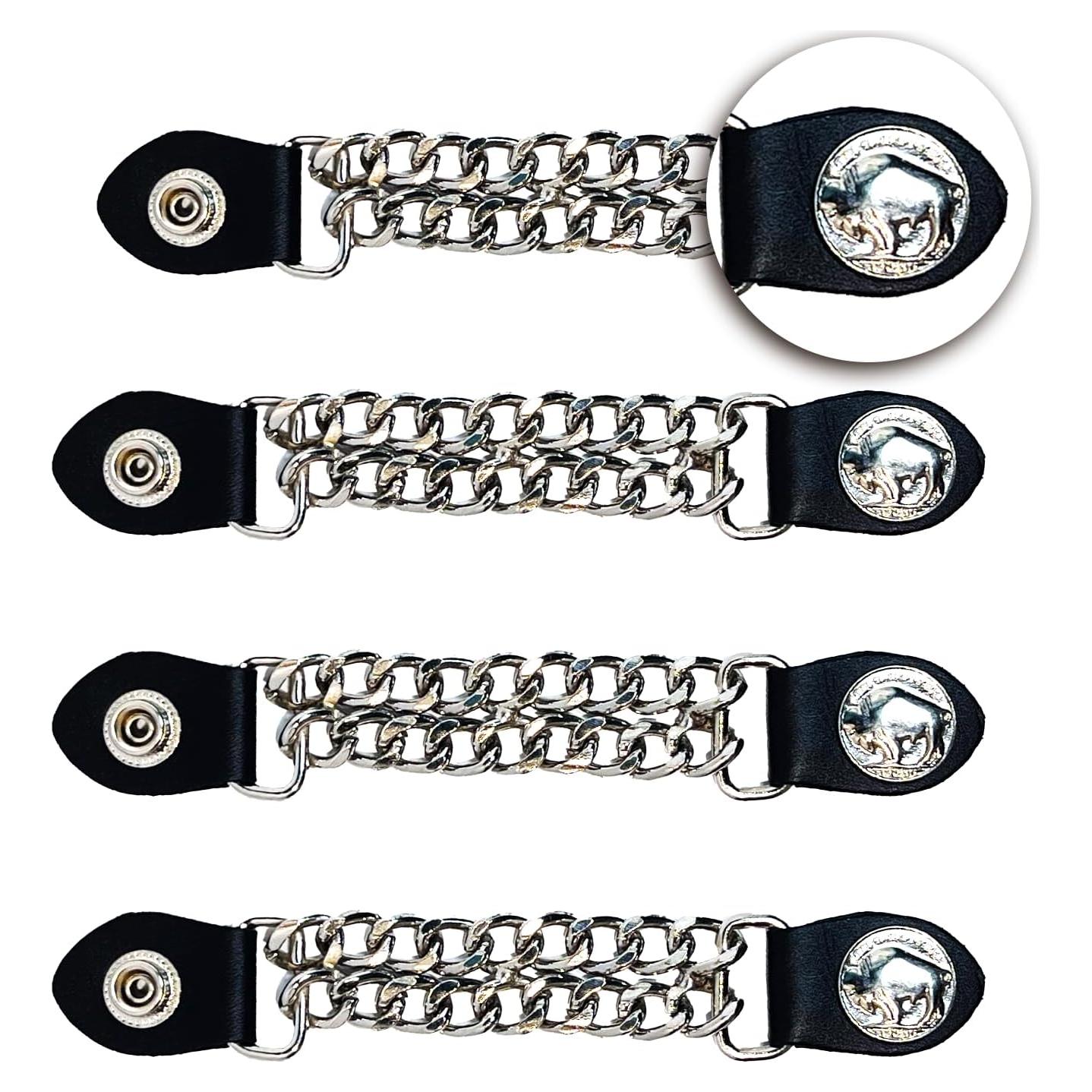 Extensores de Chaleco de Motocicleta Unisex - Cadenas de Cromo