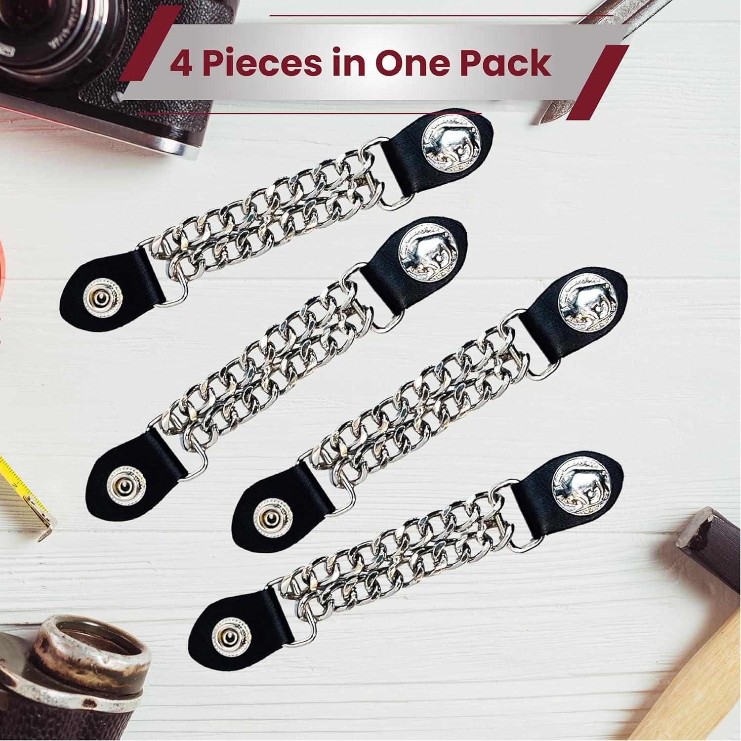 Extensores de Chaleco de Motocicleta Unisex - Cadenas de Cromo