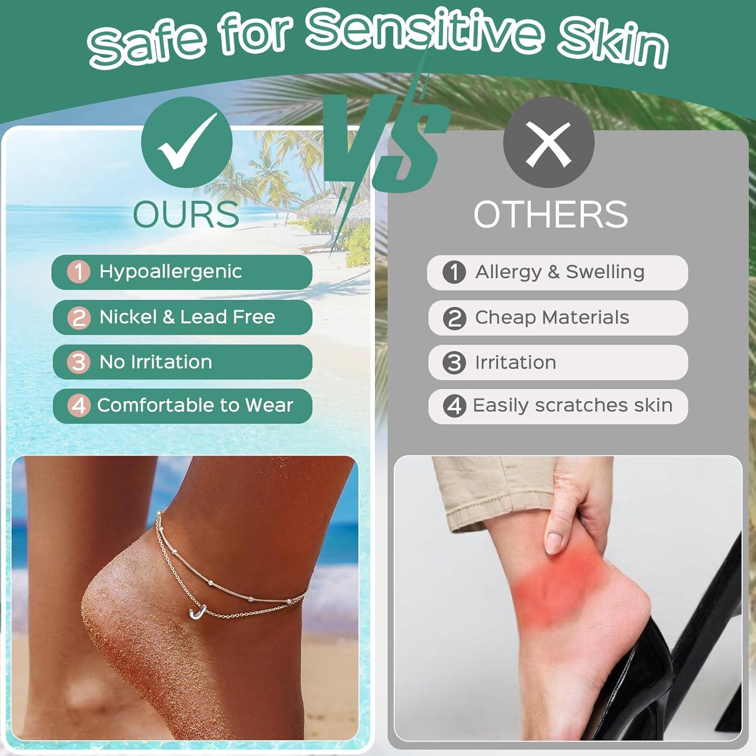 Pulsera de Tobillo ChicSilver Plata Esterlina 925 Ajustable