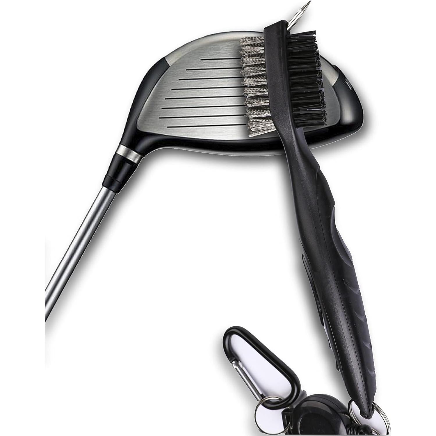 Toallas de Golf ATRACTIVA Microfibra 40x40cm + Cepillo Negro