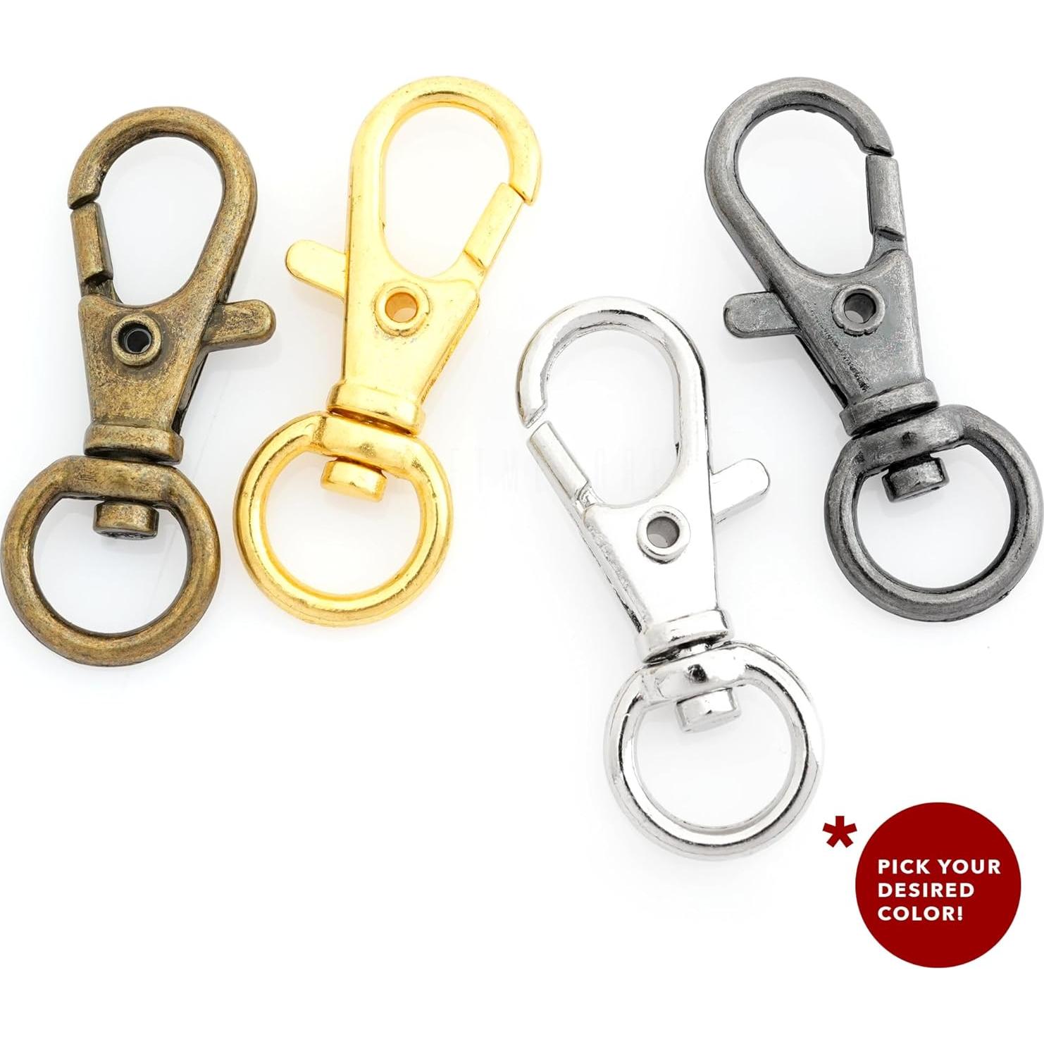 Ganchos Giratorios de Metal CRAFTMEMORE 50 pcs 32mm