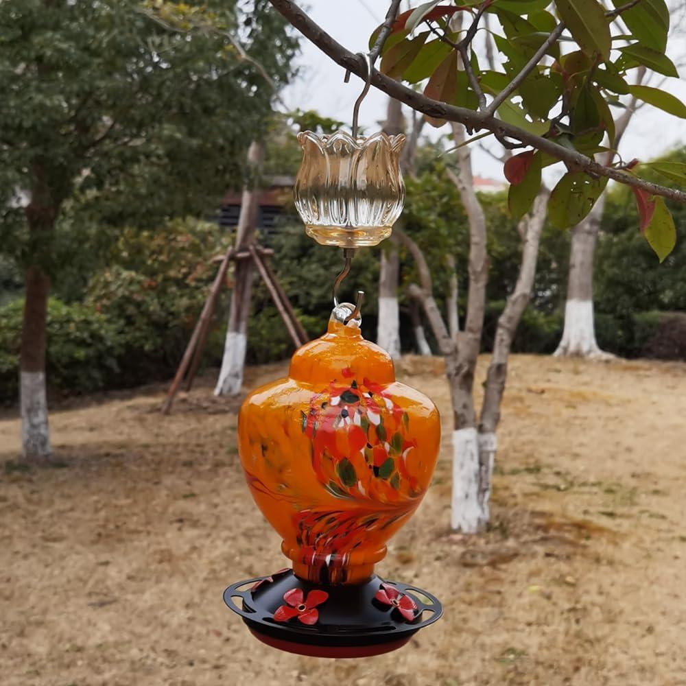 Moat de vidrio HOLAHOMA para colibríes 90 ml dorado