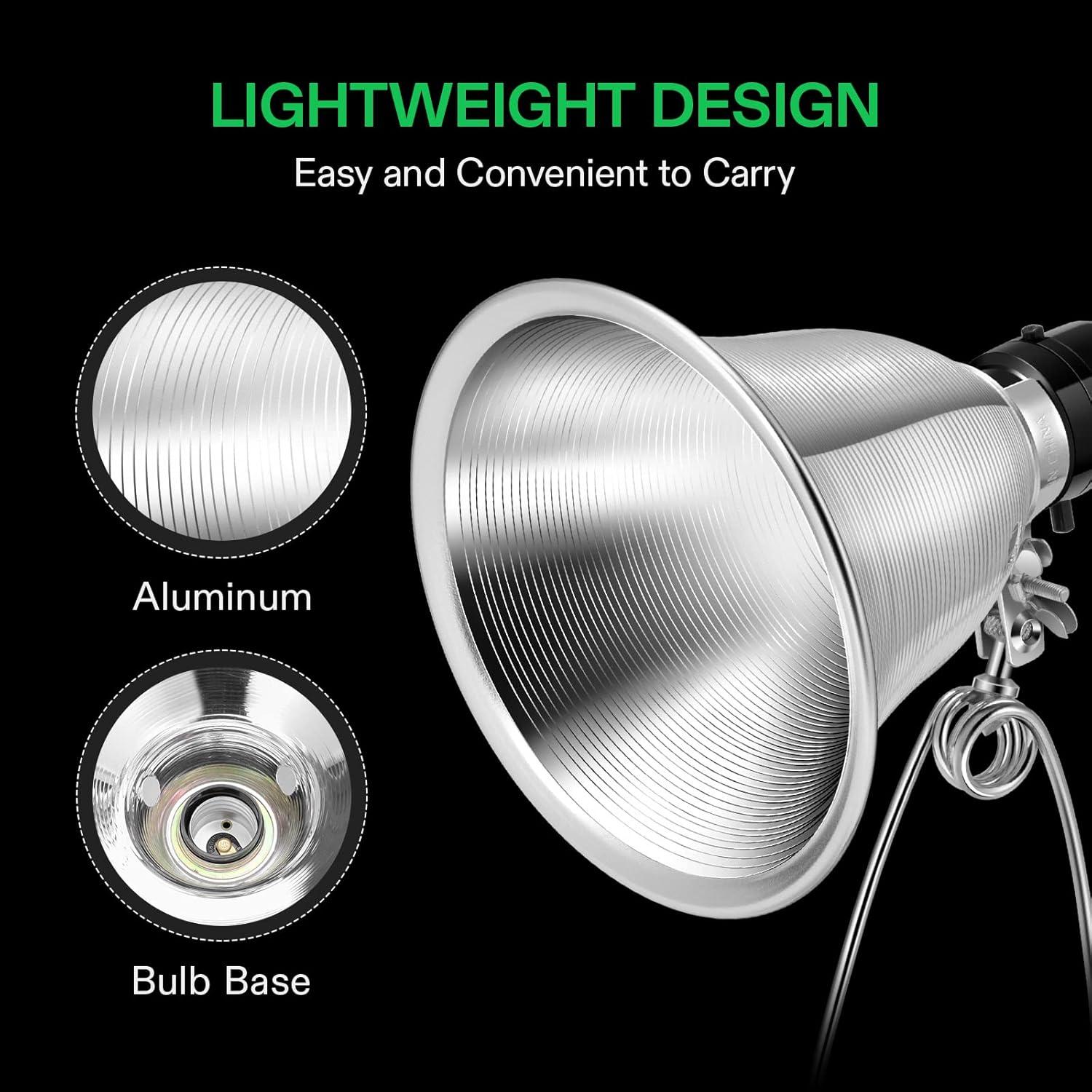 Lámpara de Abrazadera VIVOSUN 5.5" 2 Paquetes 60W E26