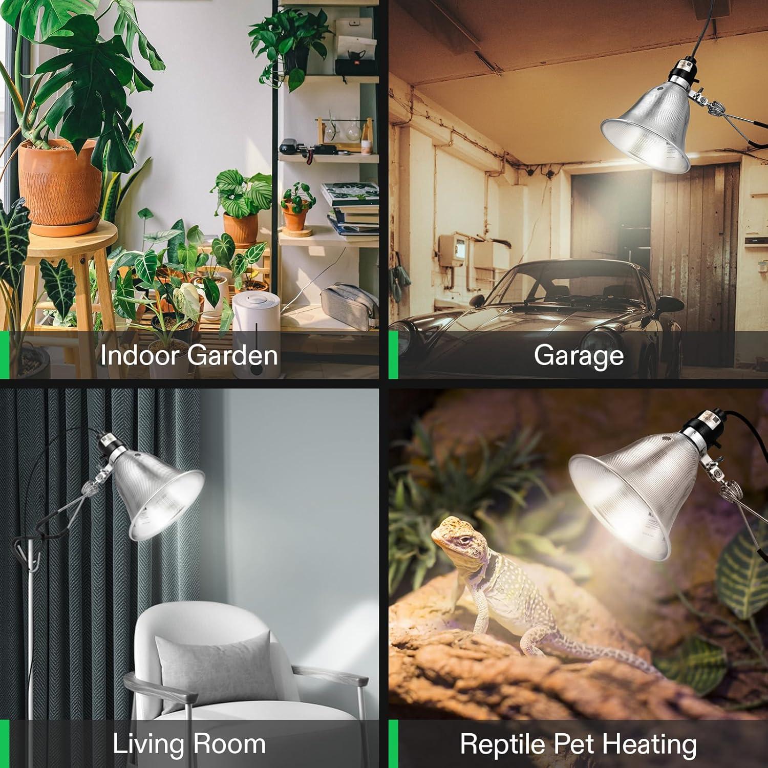 Lámpara de Abrazadera VIVOSUN 5.5" 2 Paquetes 60W E26