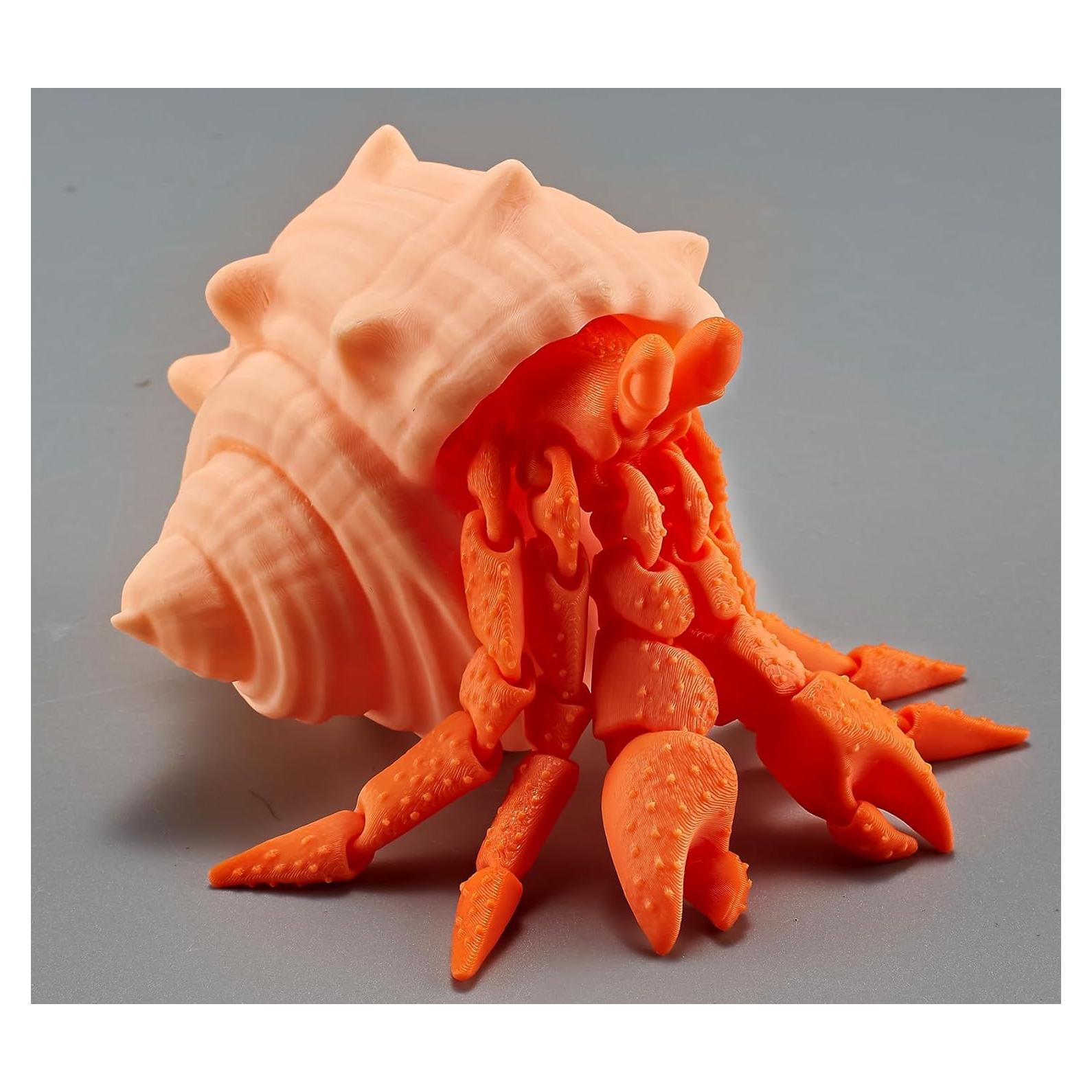 Cangrejo Ermitaño 3D FUNWISH Juguete Sensorial Naranja