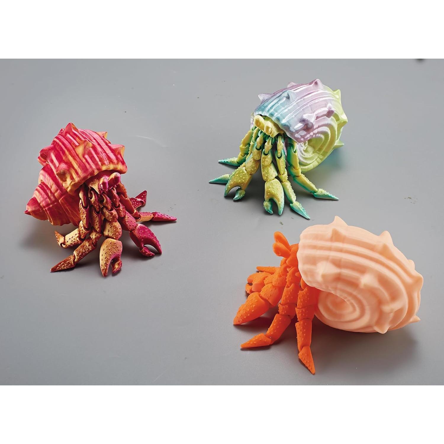 Cangrejo Ermitaño 3D FUNWISH Juguete Sensorial Naranja