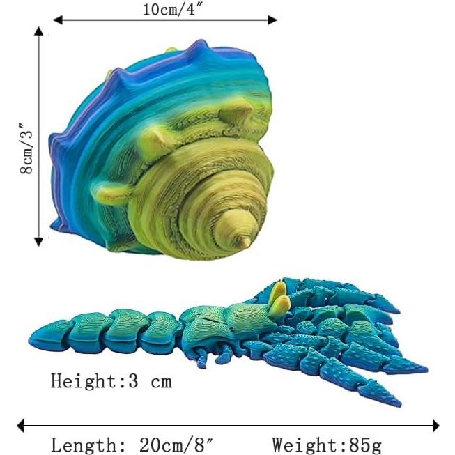 Cangrejo Ermitaño 3D FUNWISH Juguete Sensorial Naranja