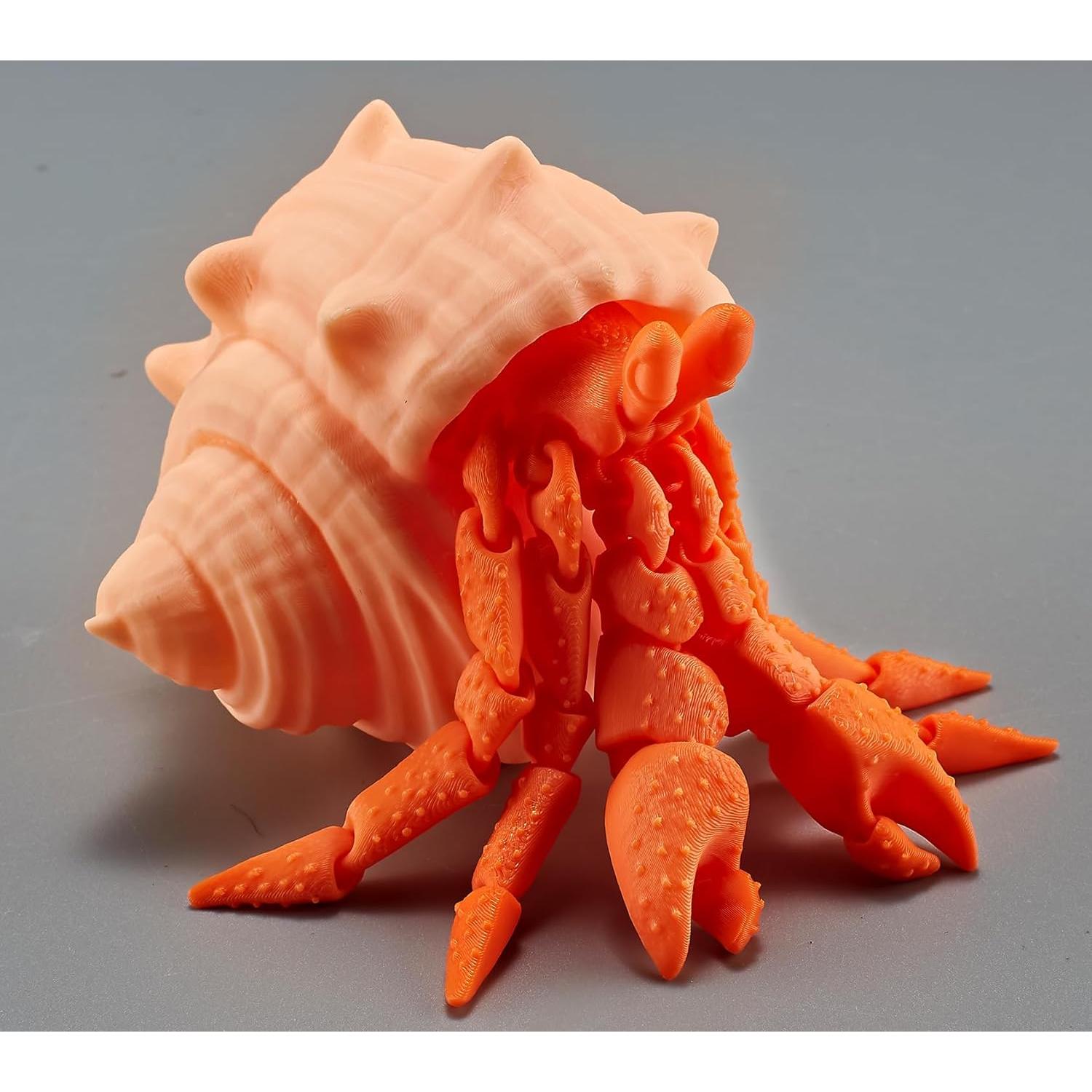 Cangrejo Ermitaño 3D FUNWISH Juguete Sensorial Naranja