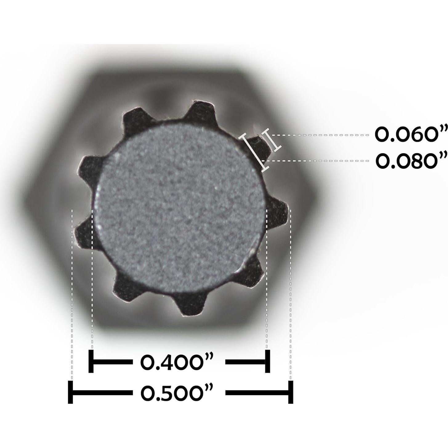 Llave de Tuerca de Bloqueo 1/2" 9 Puntos Steelman Pro 78552