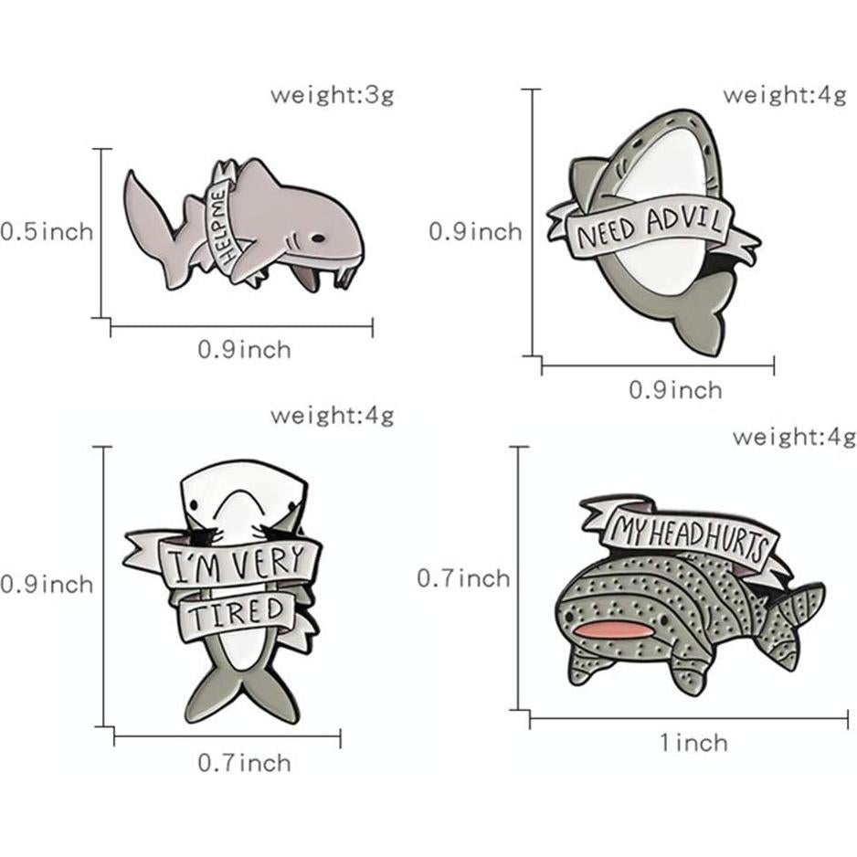 Pines de Broche de Caricatura Gyayu - Esmalte para Ropa y Bolsos