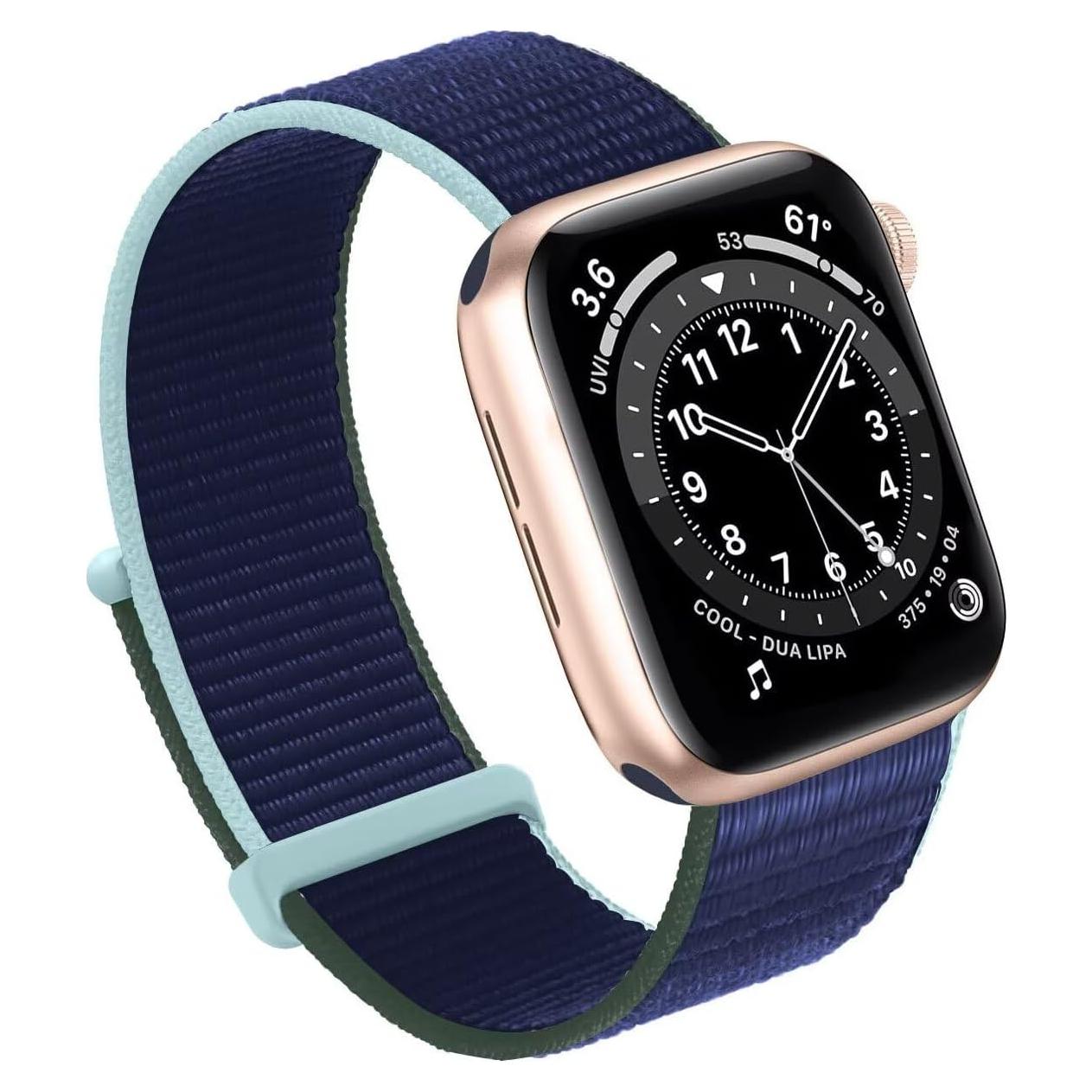 Correa de Nylon Deportiva Bifeiyo para Apple Watch 38-46mm Abismo