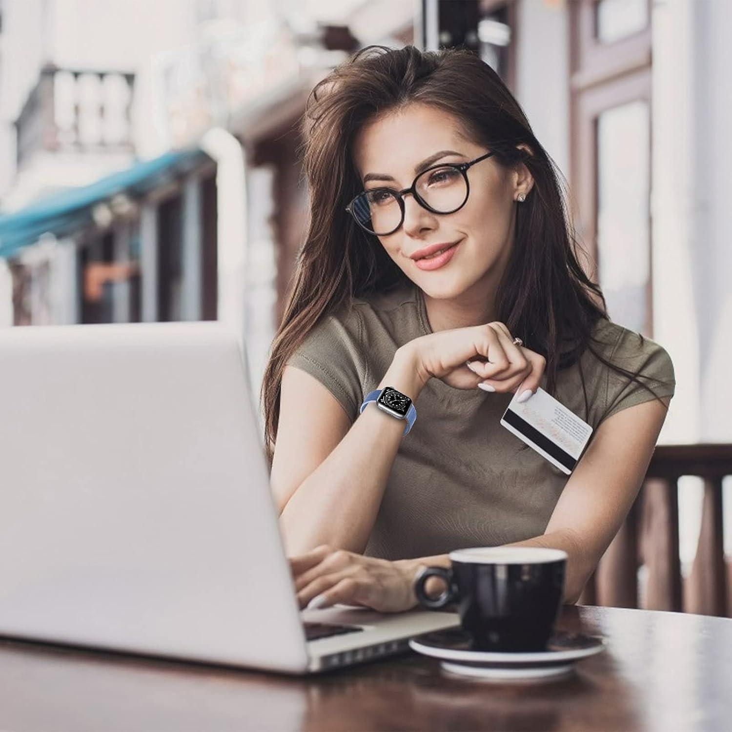 Correa de Nylon Deportiva Bifeiyo para Apple Watch 38-46mm Abismo