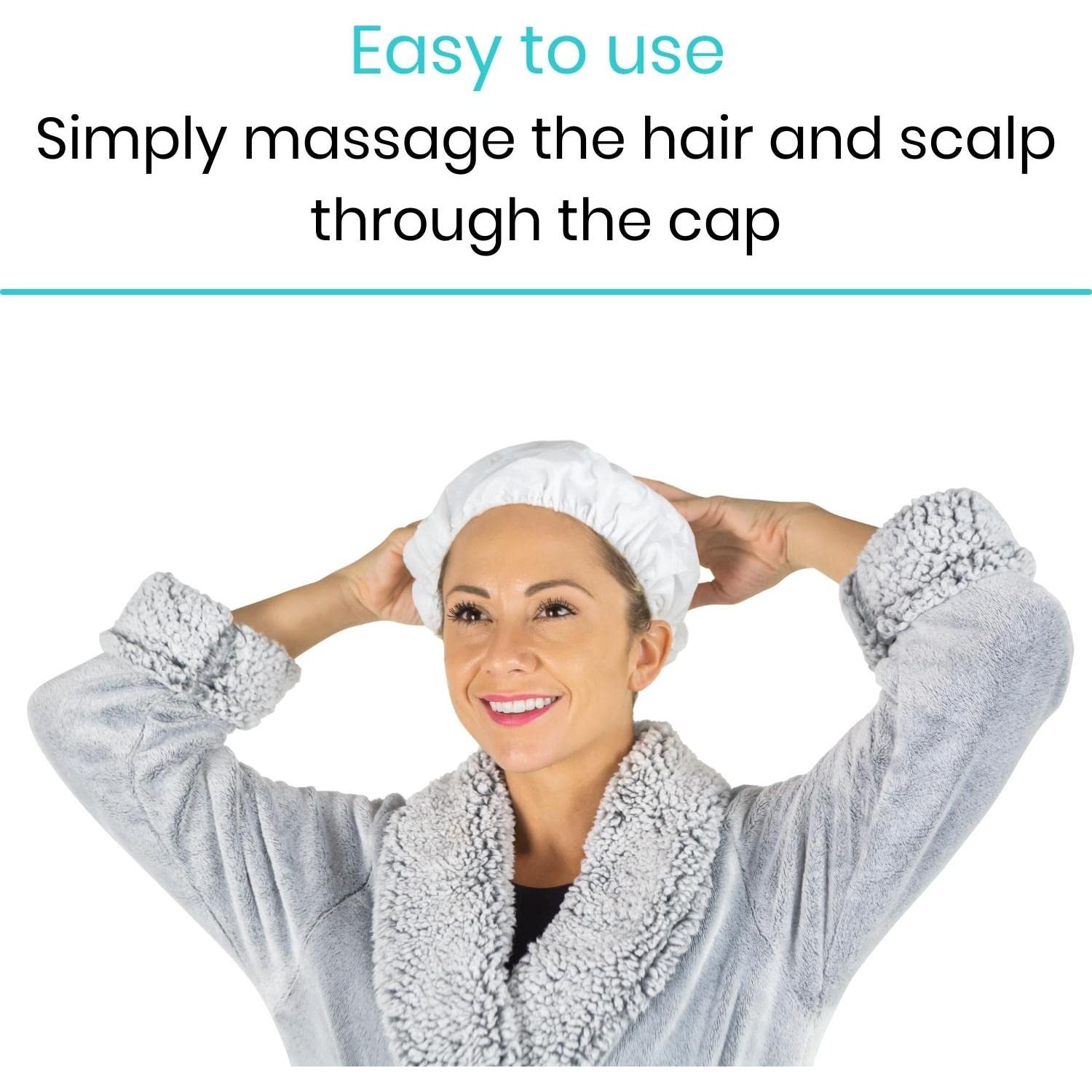 Gorras de Champú Desechables Vive - 6 Piezas Sin Agua