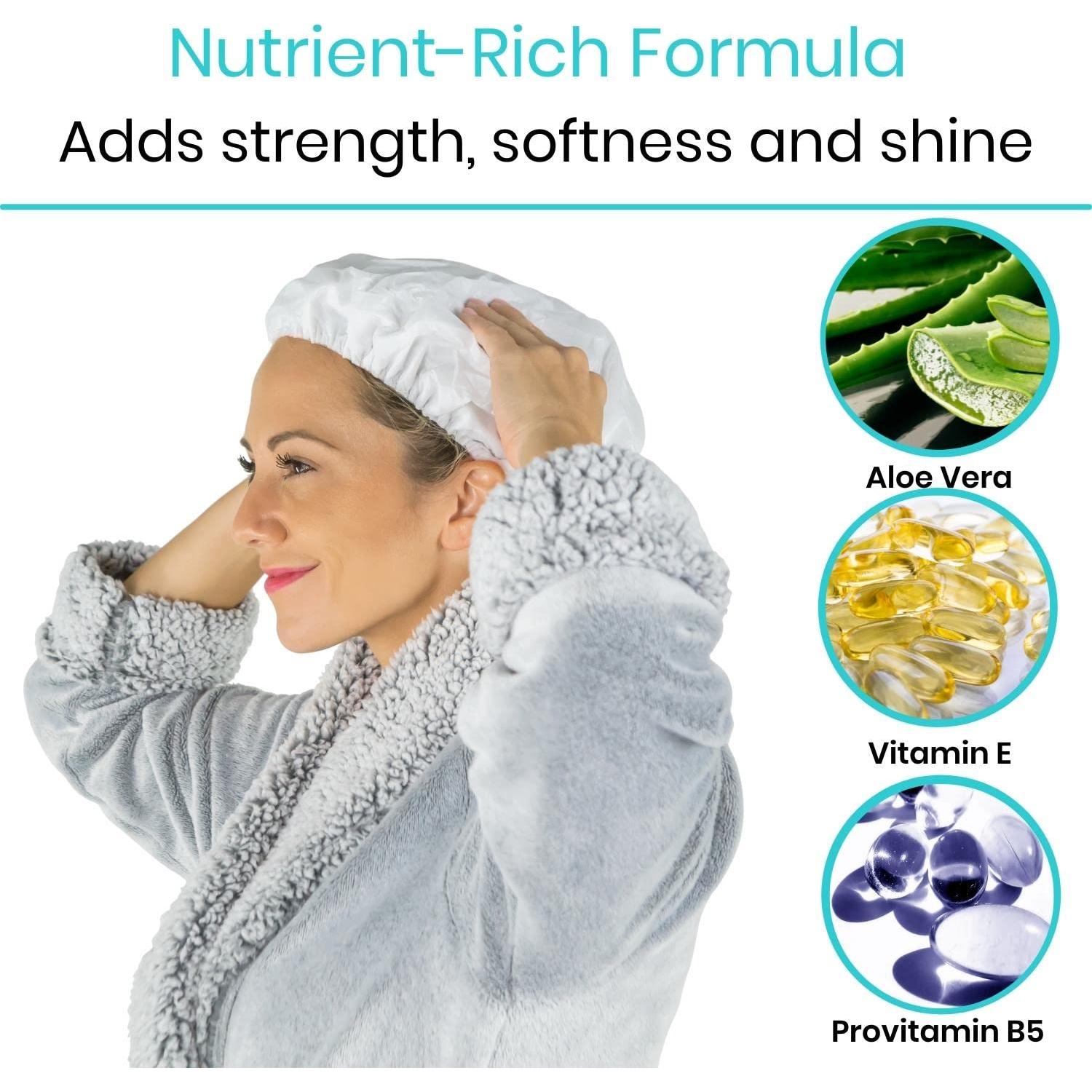 Gorras de Champú Desechables Vive - 6 Piezas Sin Agua