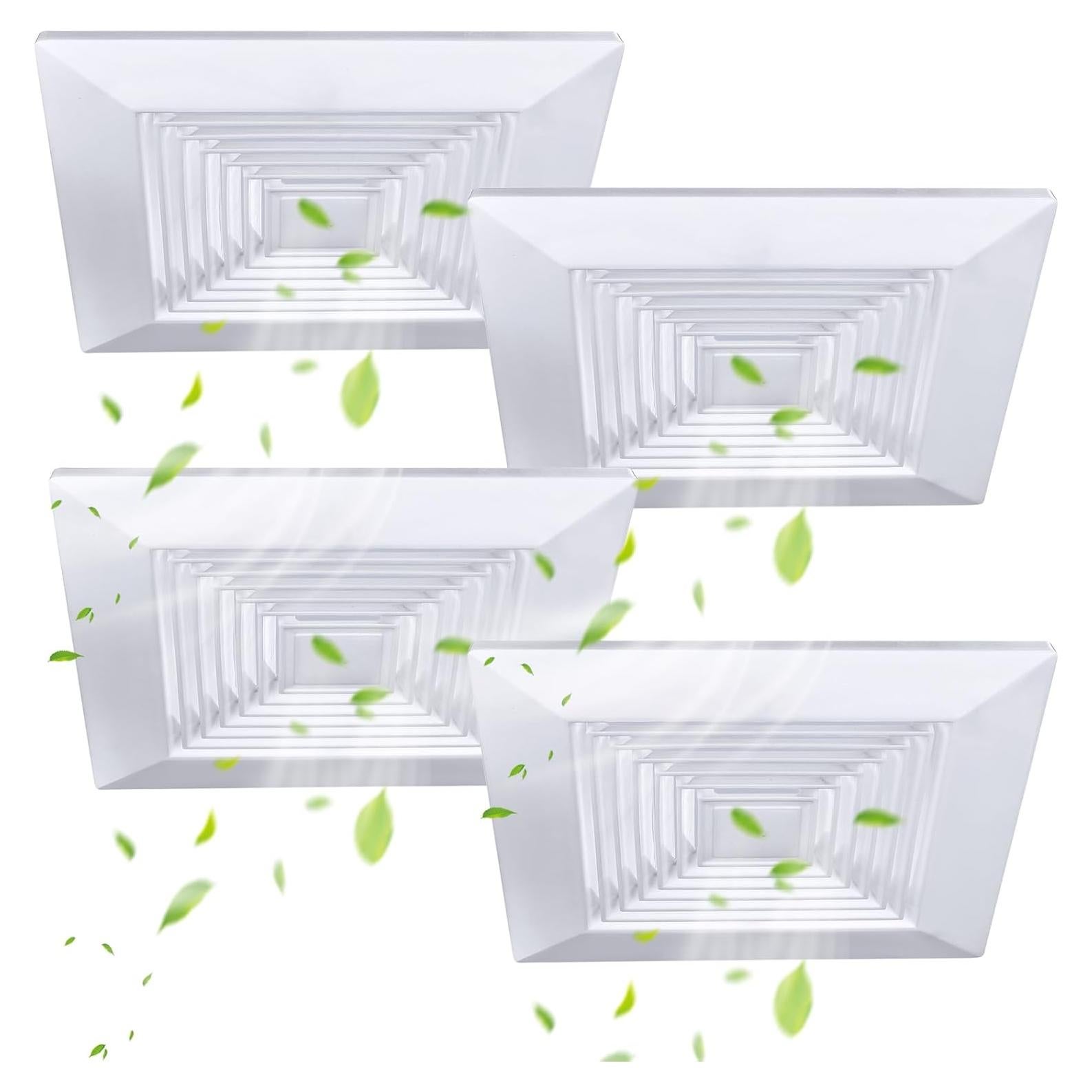 Cubierta de Ventilador de Baño Mkhaslri 22,86x22,86cm 4 Piezas