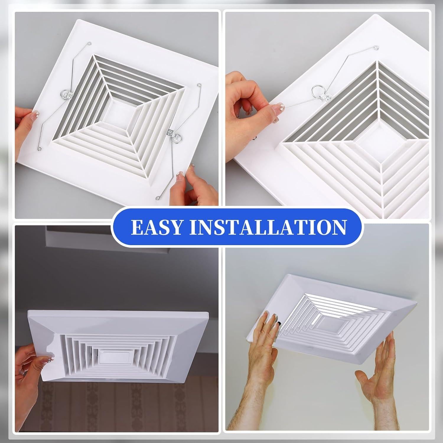 Cubierta de Ventilador de Baño Mkhaslri 22,86x22,86cm 4 Piezas