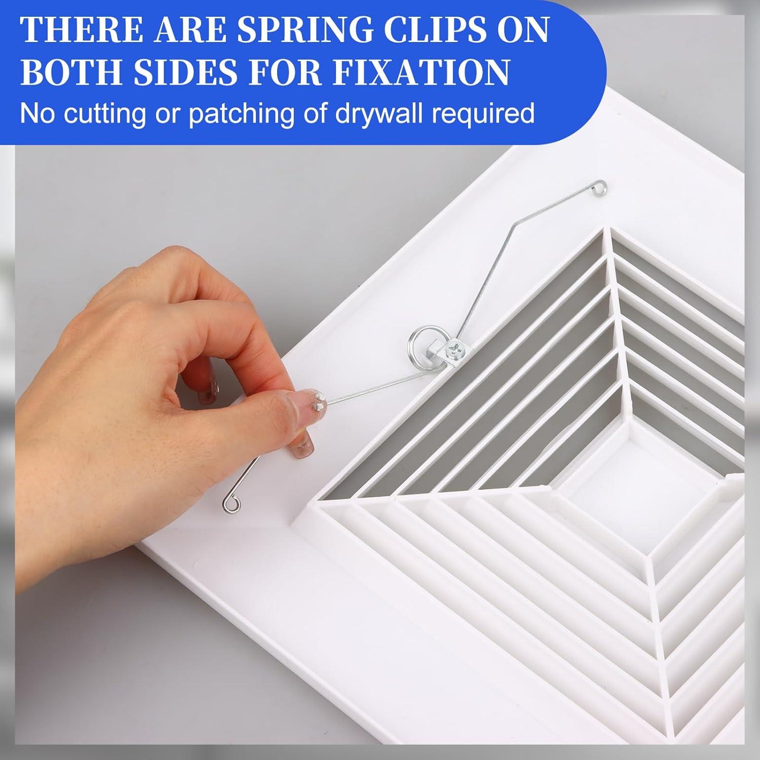 Cubierta de Ventilador de Baño Mkhaslri 22,86x22,86cm 4 Piezas