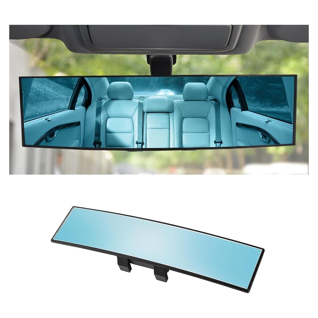 Espejo Retrovisor Convexo Universal Osilly 30.7x7.9cm Azul