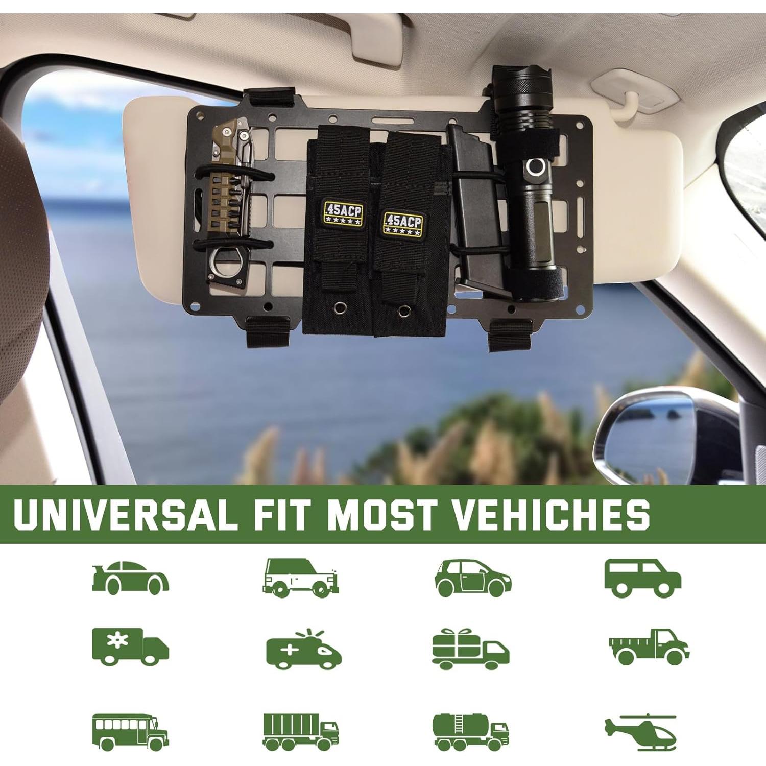 Organizador de Visera Molle Pridefend Universal 30.5x17.5cm