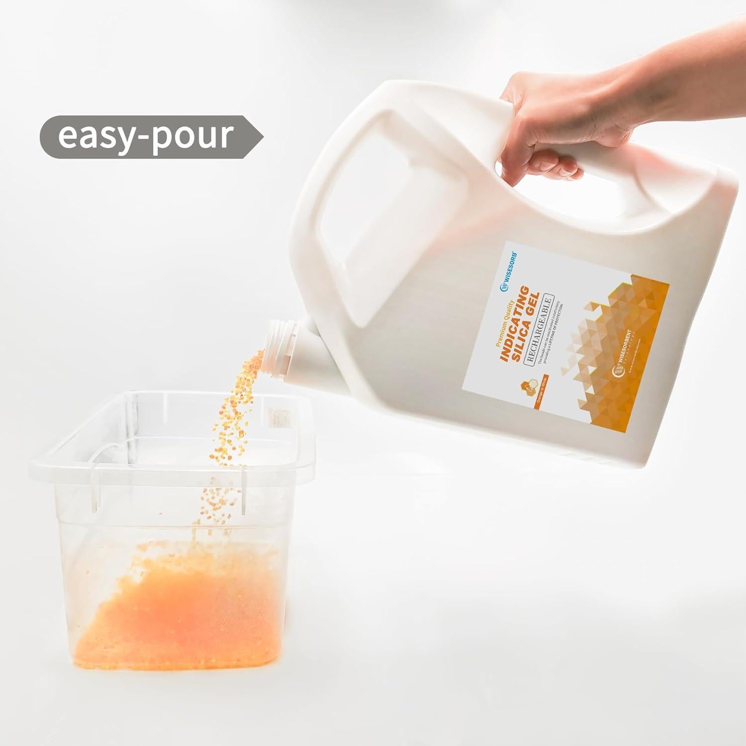 Gel de Silica Indicador Wisesorb 3.4 kg Naranja a Blanco