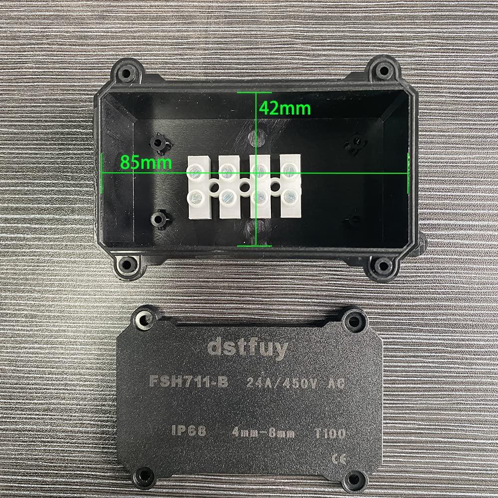 Caja de Conexiones Impermeable IP68 dstfuy 90x50x40mm
