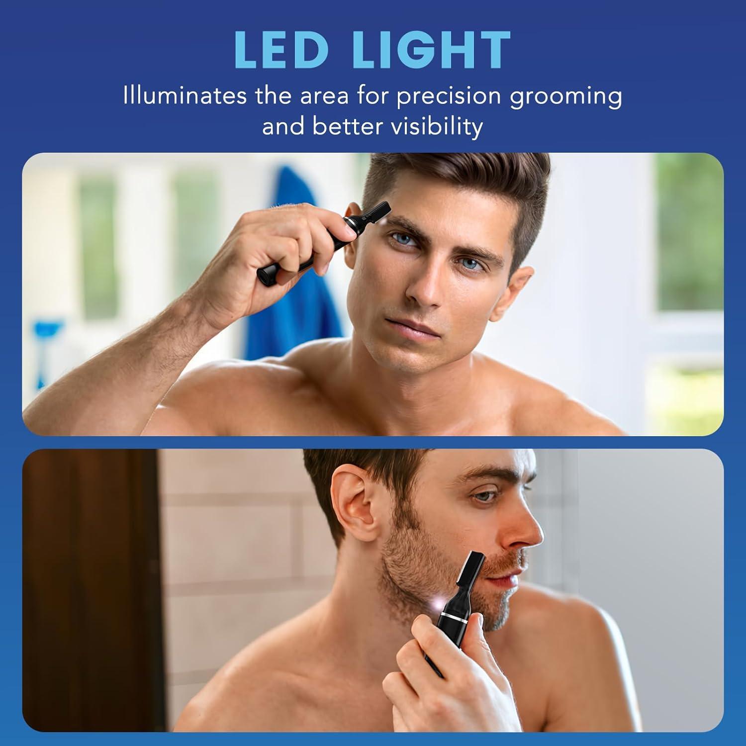 Recortador de Cejas Eléctrico Dapsang 2304 con Luz LED