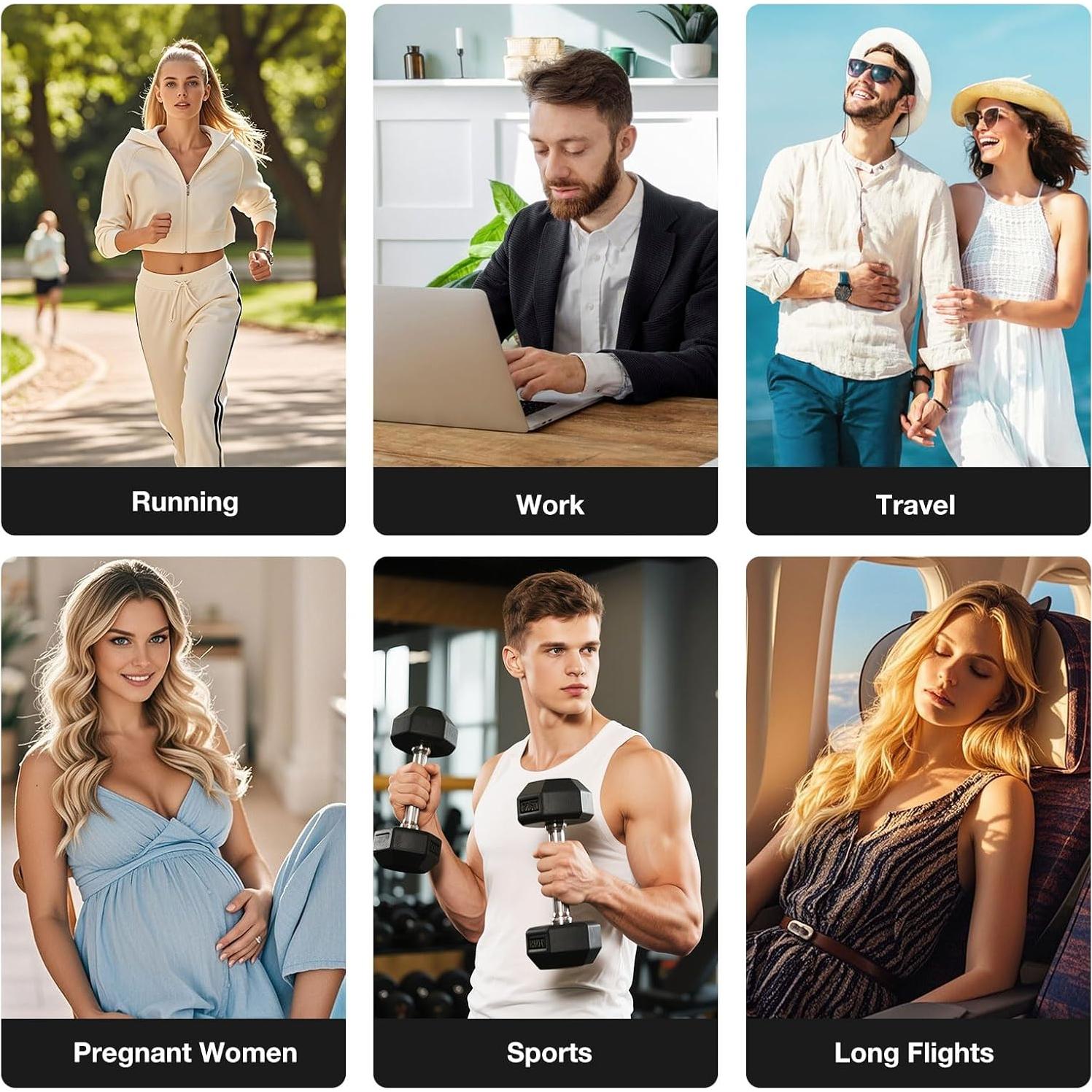 Calcetines de Compresión Junely para Mujeres hasta la Rodilla