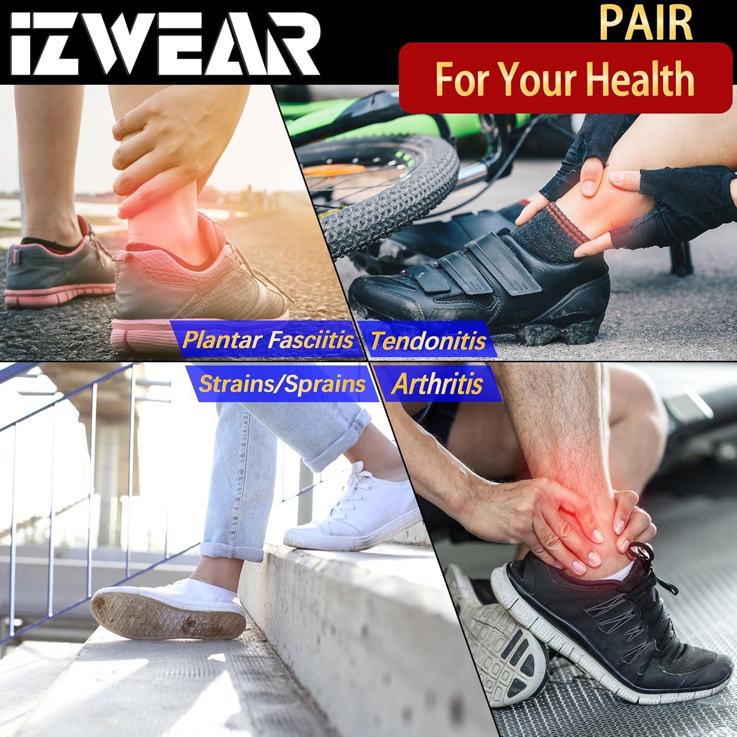 Férula para Tobillo IZWEAR con Correas - Soporte para Fascitis Plantar