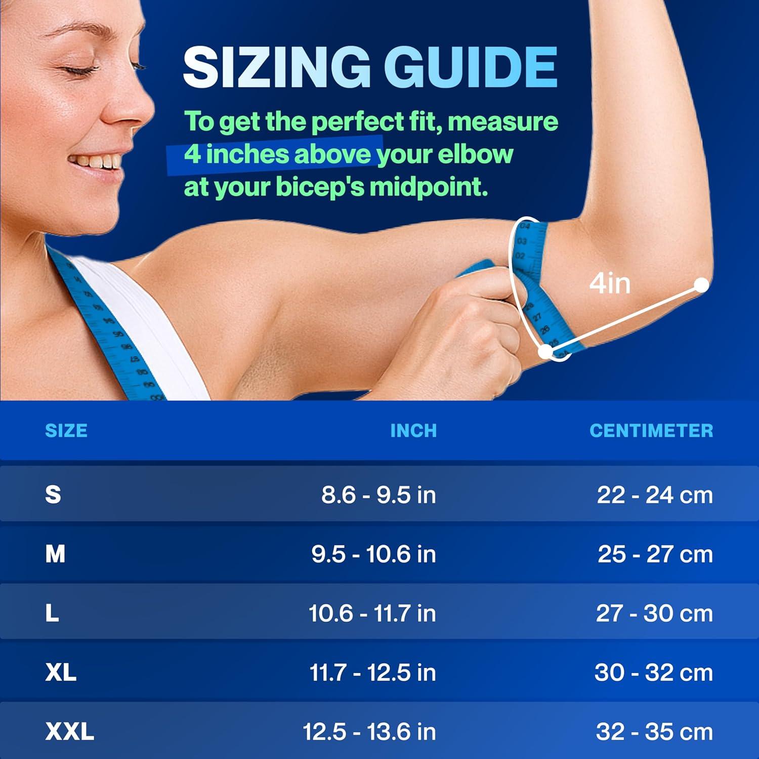 Modvel Soporte para Codo de Compresión - Alivio Dolor Articular Negro