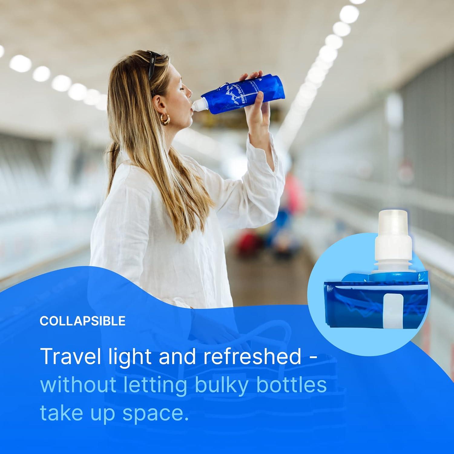 Botella de Agua Plegable Elite Tech Gear 0.5L 10 Piezas