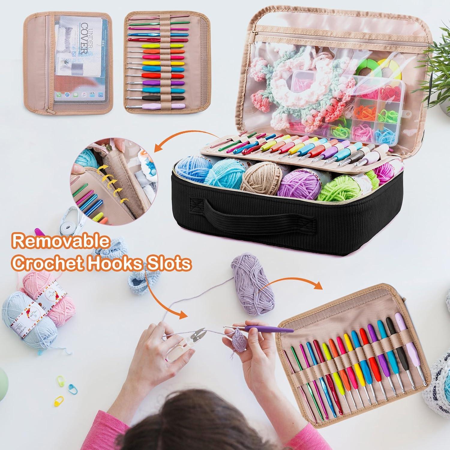 Kit de Crochet MYBAGZING 58 Piezas con Bolsa de Almacenamiento