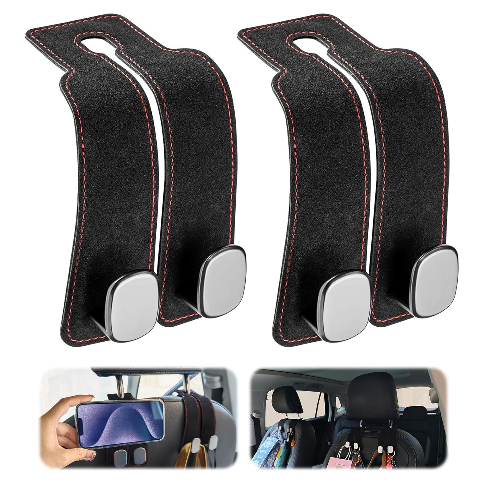 Ganchos para Asiento de Coche AXELIS 2 en 1 Negro 2PCS