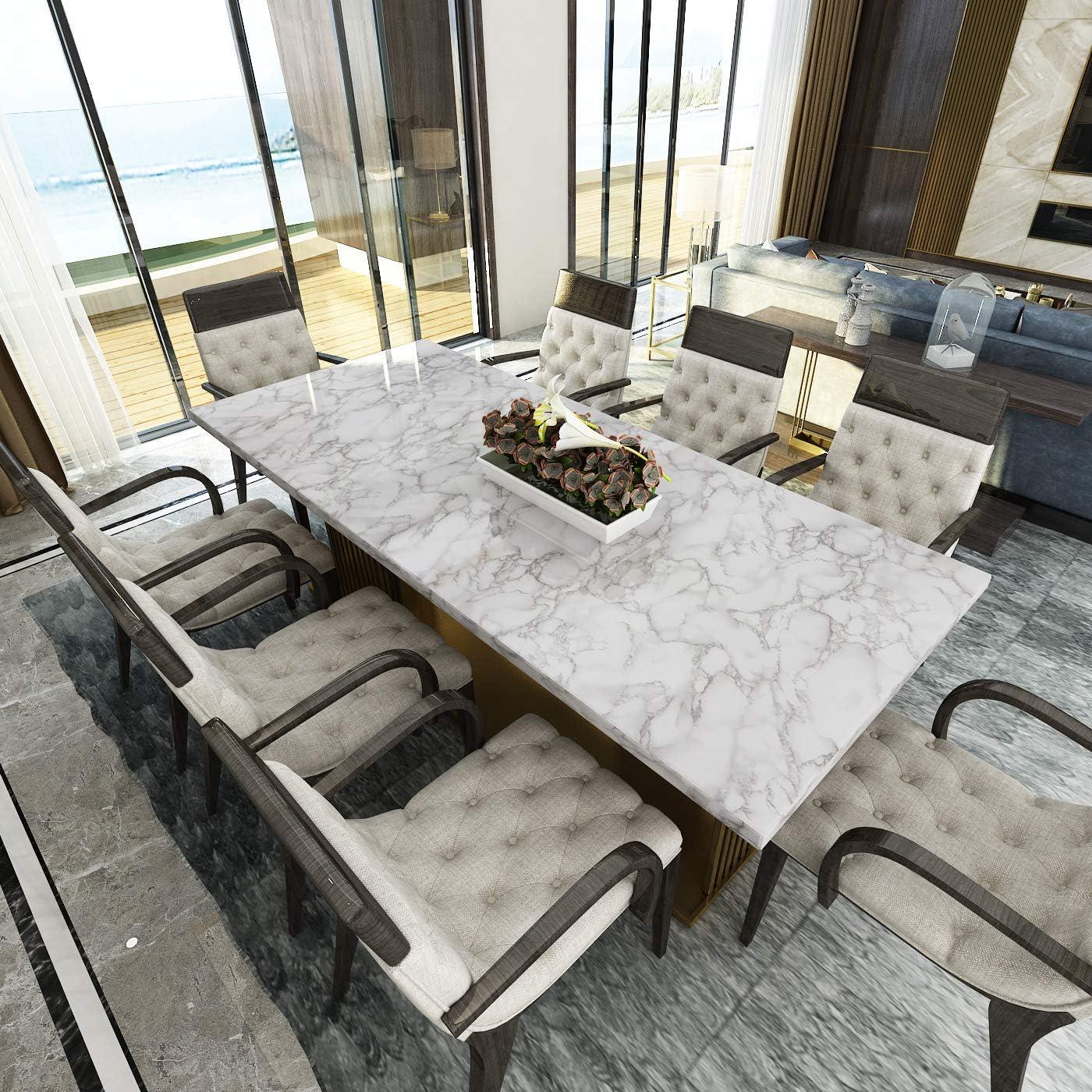 Papel Contacto LACHEERY Mármol Blanco y Gris 0.81 m²