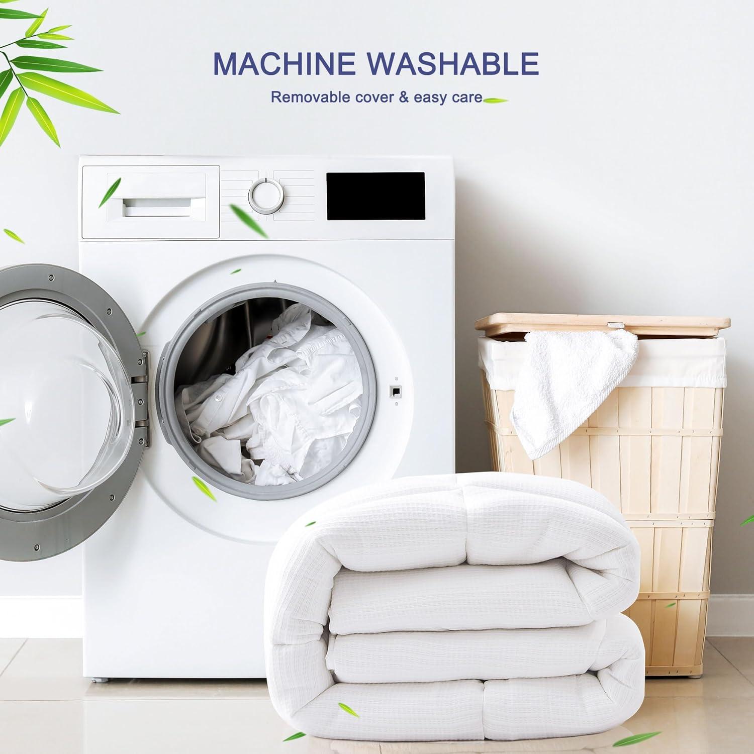 Cubre Colchón Viscoelástico Gel Bedluxury 3" Completo Púrpura