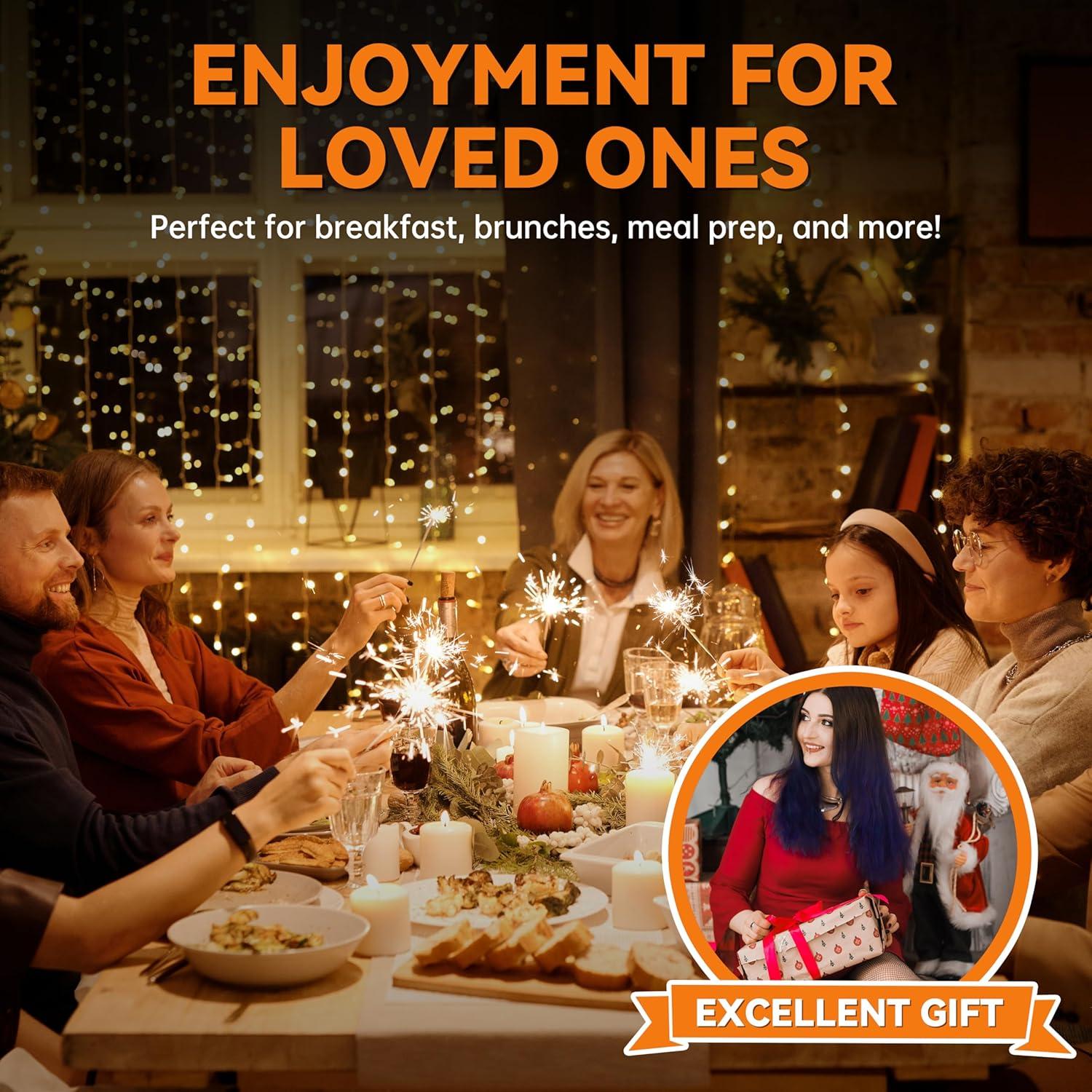 Horno de Sándwiches Baker's Friend 3 en 1 Antiadherente Aqua