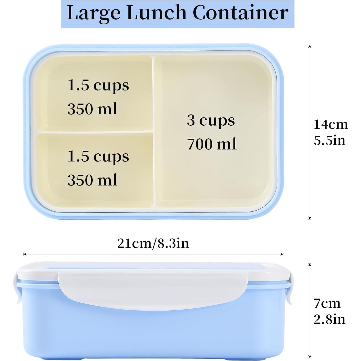 Contenedor de Almuerzo Bento UPTRUST 1400ML a Prueba de Fugas
