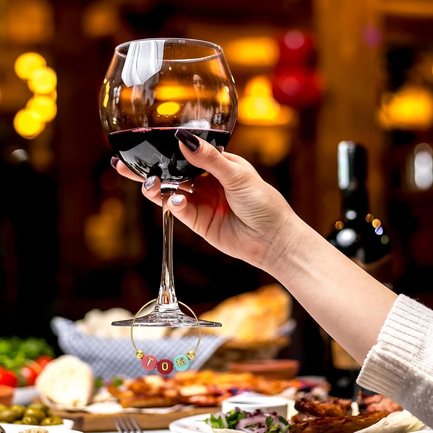 Kit de Encantos Personalizados para Copas de Vino Hokoad - 100 Aros, 780 Perlas