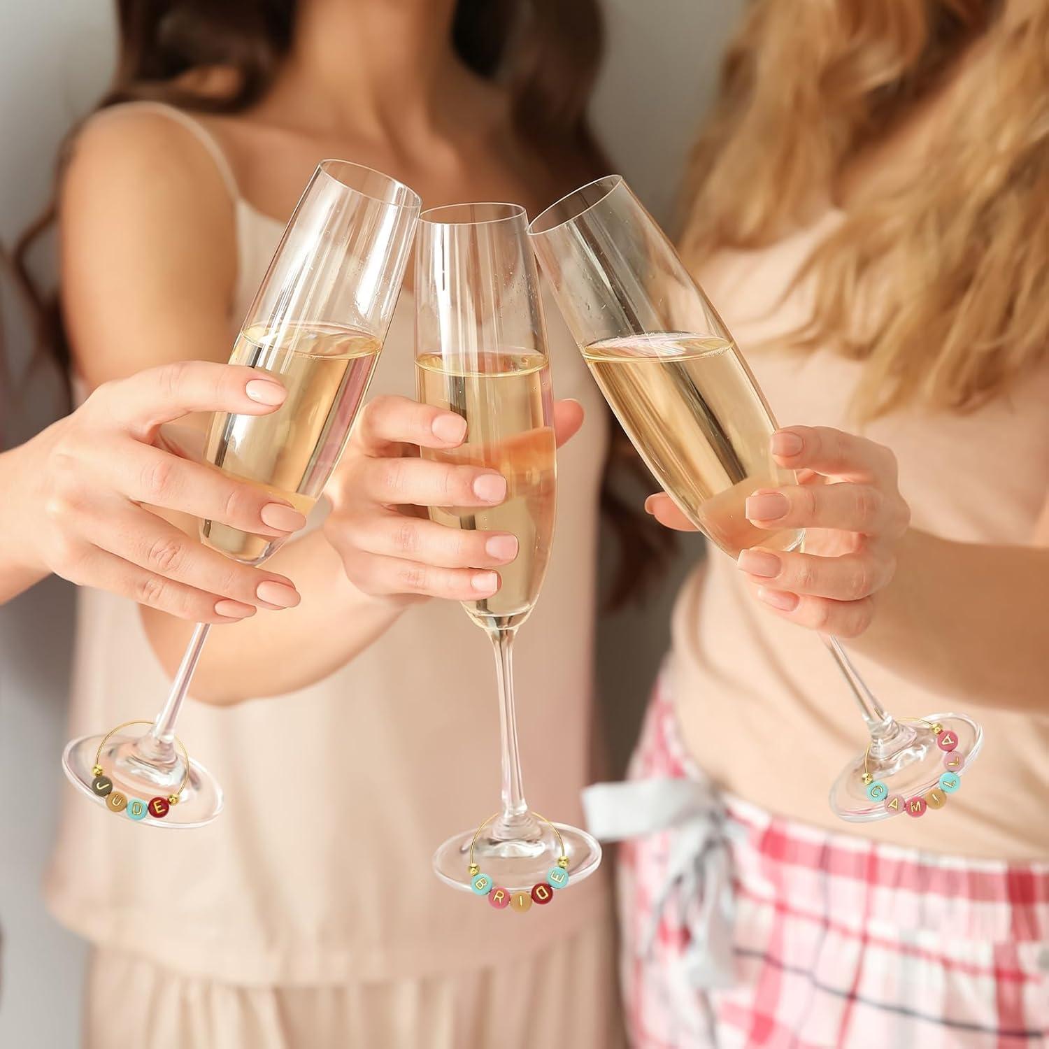 Kit de Encantos Personalizados para Copas de Vino Hokoad - 100 Aros, 780 Perlas