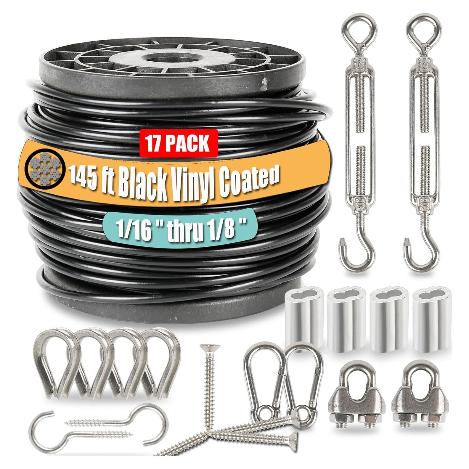 Cuerda de Alambre de Acero Inoxidable 304 WEWBABY 44.2 m