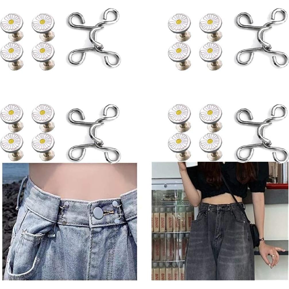 Juego de 20 Extensores de Cintura Ajustable WZT para Pantalones