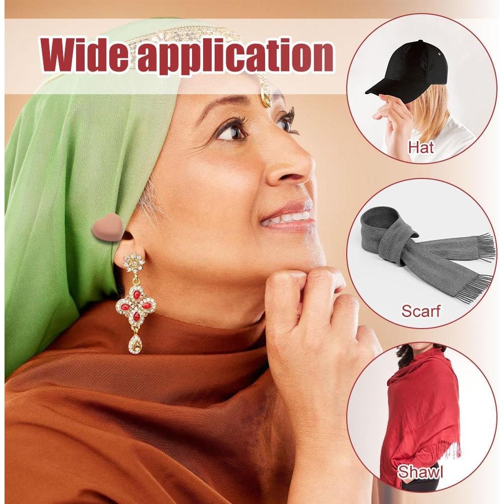 Imanes Magnéticos para Hijab MiOYOOW 12PCS Corazón y Estrella