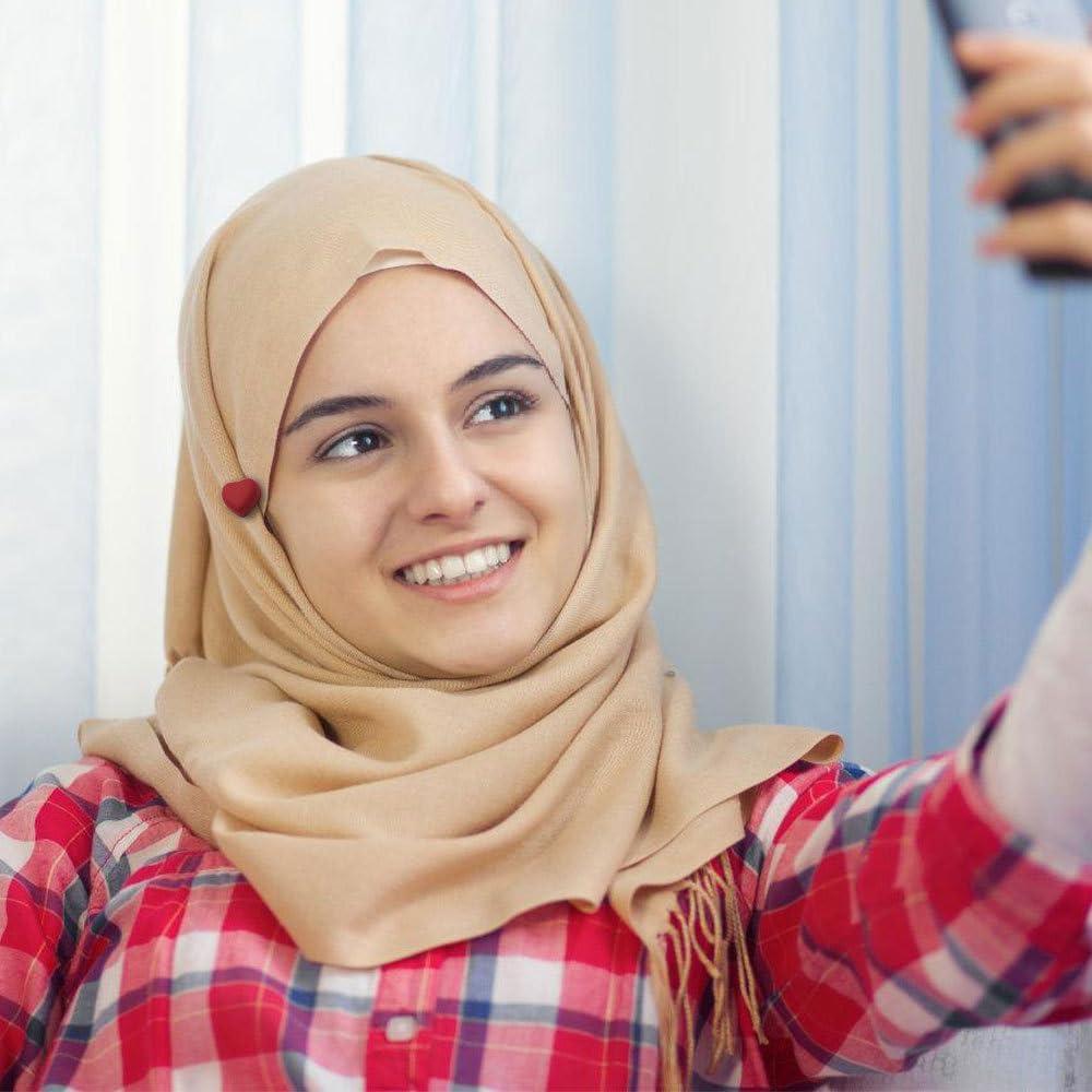 Imanes Magnéticos para Hijab MiOYOOW 12PCS Corazón y Estrella