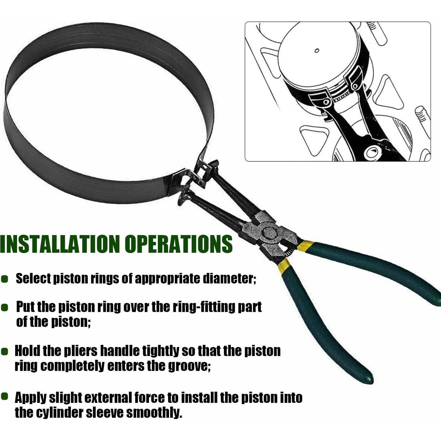 Juego de Herramientas Socpuro para Anillos de Pistón 62-145mm