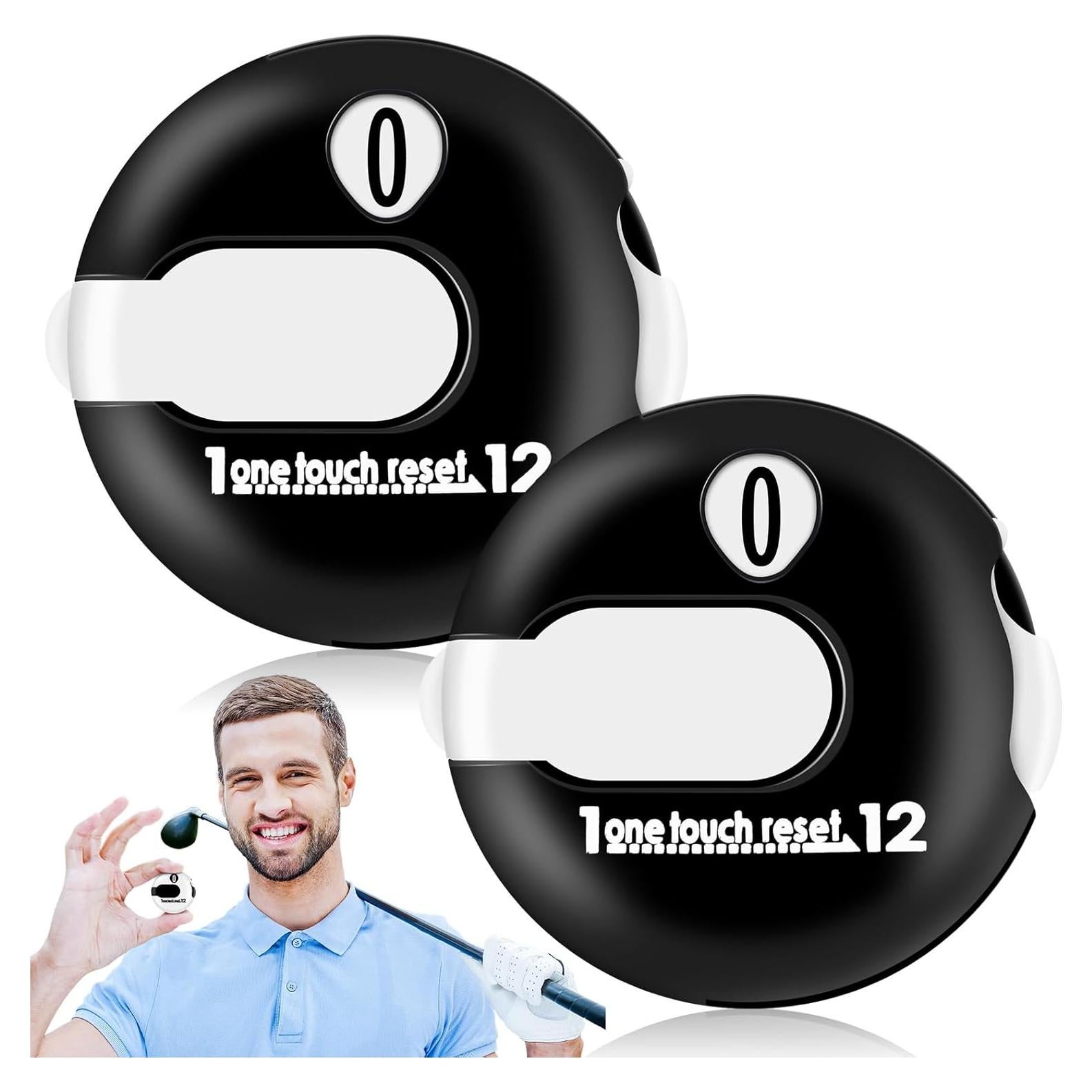 Contador de Puntuación de Golf Weewooday 2 Piezas Clicker