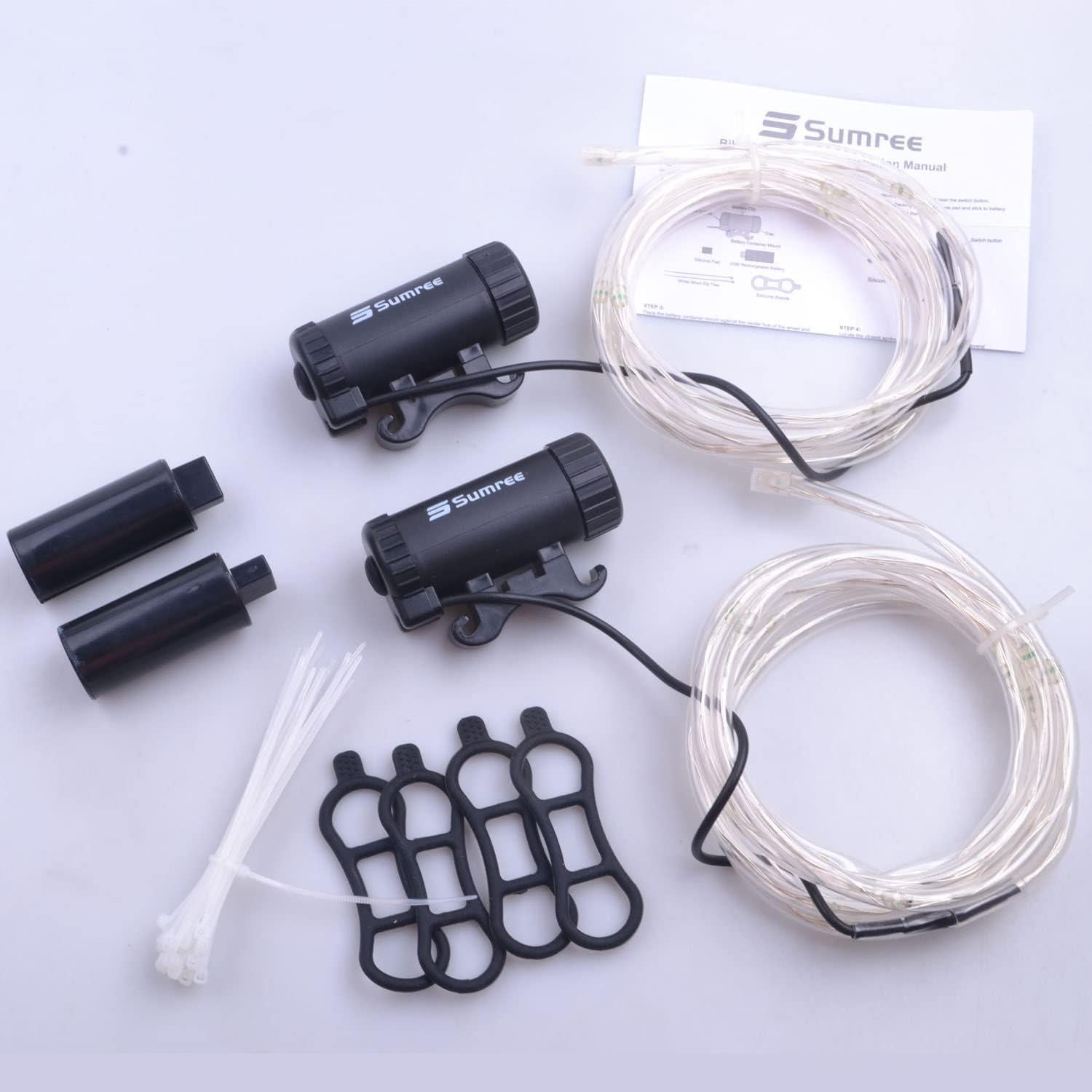 Luces de Rueda de Bicicleta LED Sumree Arcoíris Recargables