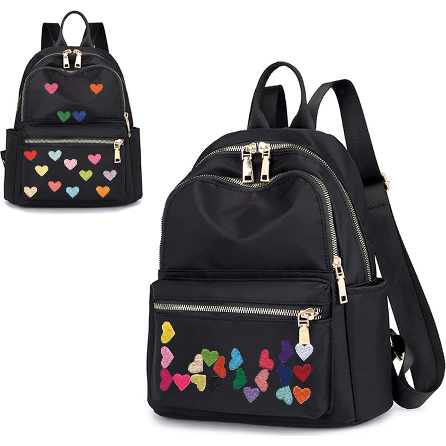 20 Parches Bordados Corazón EZWOO para Ropa y Decoración