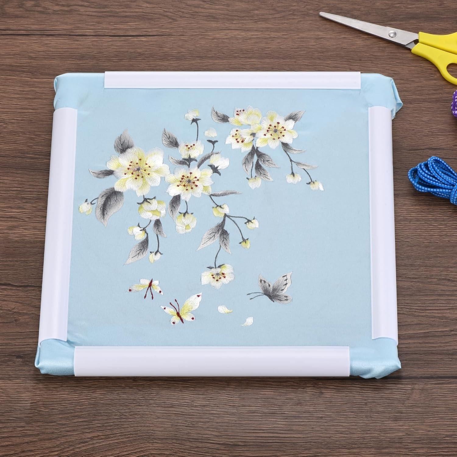 Aro de Bordado Cuadrado PATIKIL 15.2x15.2cm Beige PVC