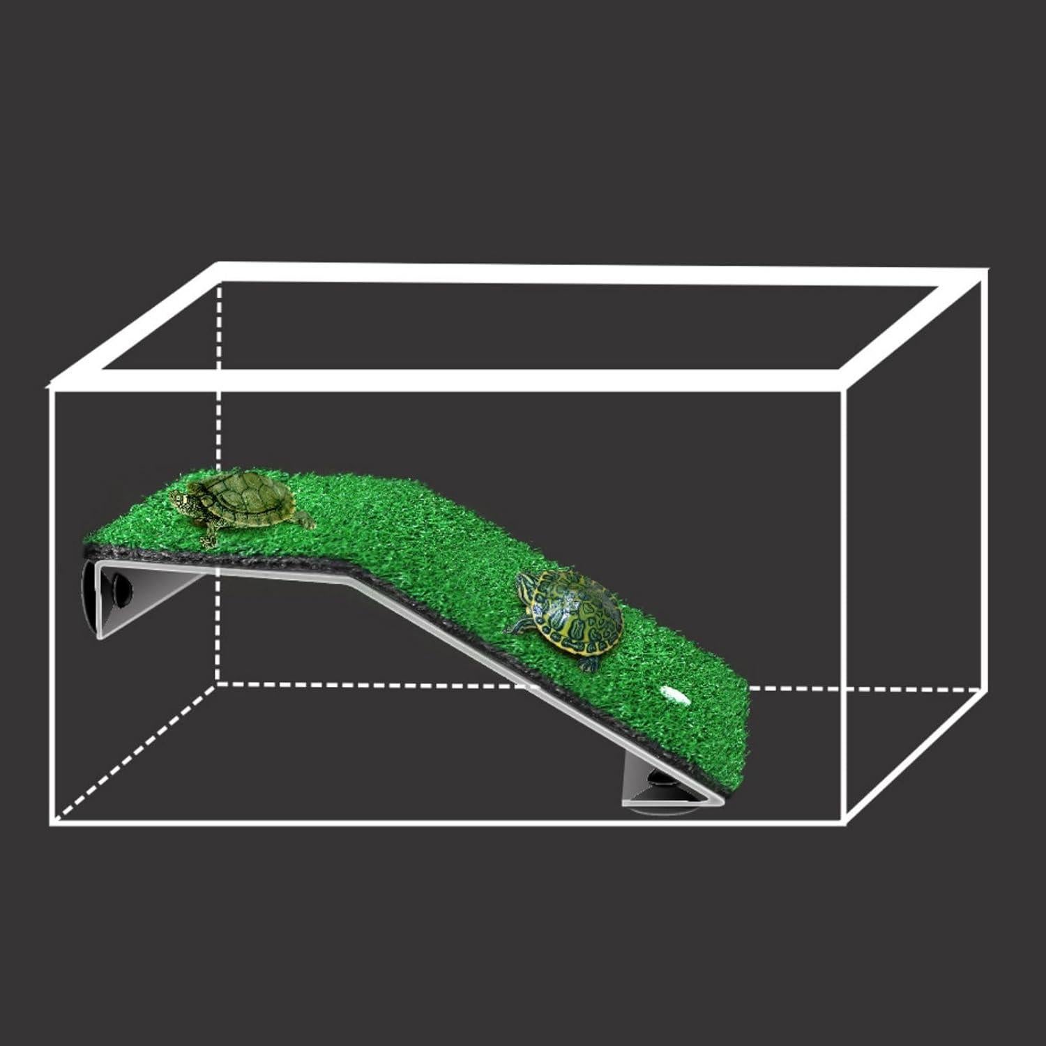 Plataforma de Sol para Tortugas Saim - Acrílico Grande 43.18 cm