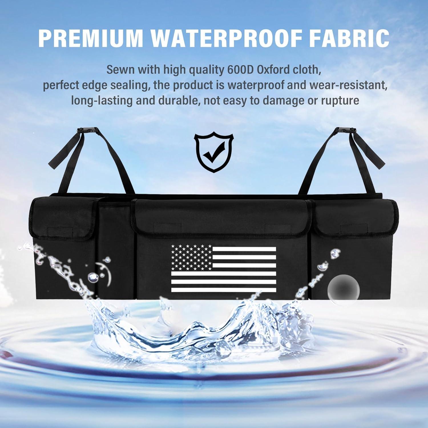 Organizador de Maletero de Coche Turcee 90x25x12 cm Negro