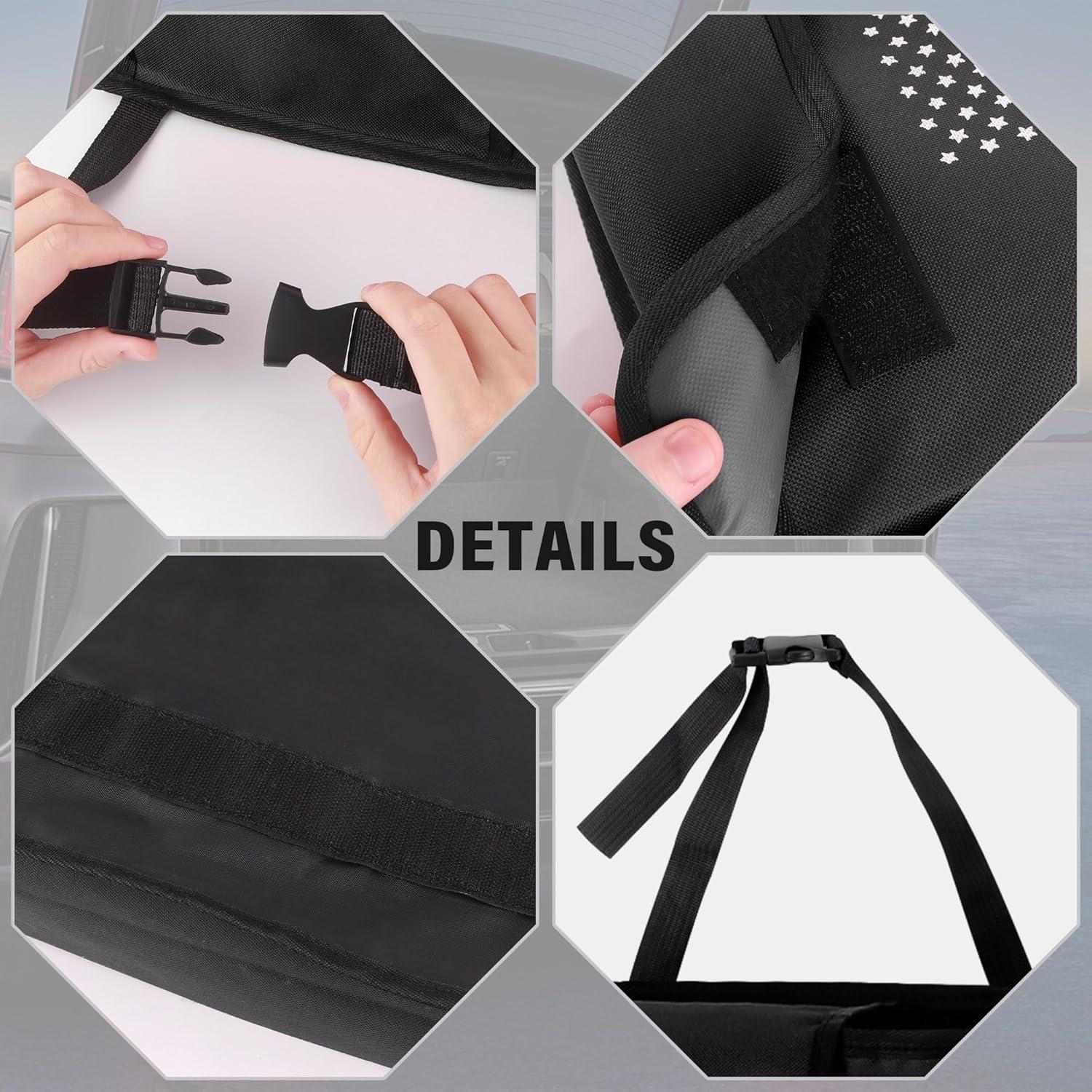 Organizador de Maletero de Coche Turcee 90x25x12 cm Negro